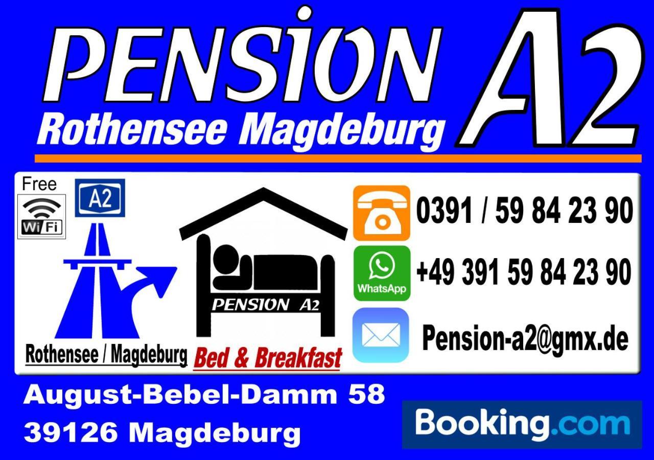 Pension - A2 Rothensee / มัคเดอบวร์ก ภายนอก รูปภาพ